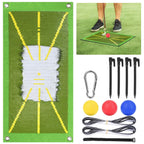 Golf Training Mat for Swing Detection Batting Path Feedback