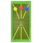 Golf Training Mat for Swing Detection Batting Path Feedback
