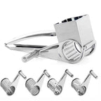 GRATE MOTION – Rotating Stainless Steel Cheese Grater for Effortless Kitchen Preparation