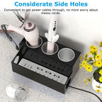 Hair Dryer Organizer with 3 Stainless Steel Cups