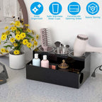 Hair Dryer Organizer with 3 Stainless Steel Cups