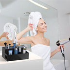 Hair Dryer Organizer with 3 Stainless Steel Cups
