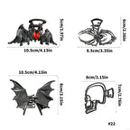 Halloween Accessories Hair Clips Spider Bat Designs