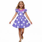 Halloween Costumes Kids Dress Polka Dot Ruffle Party Outfit
