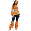 Halloween Costumes Adult Retro Hippie Bell Bottom Set