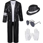 Halloween Costumes Sequin Jacket Set Performance Outfit