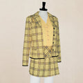 Halloween Costumes Womens Plaid Blazer Skirt Set