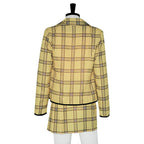 Halloween Costumes Womens Plaid Blazer Skirt Set
