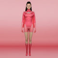 Halloween Costumes Womens Superhero Jumpsuit Outfit