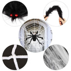 Halloween Decorations Spider 49" with 126" Tarantula Mega Spider Web