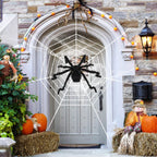 Halloween Decorations Spider 49" with 126" Tarantula Mega Spider Web