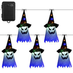 Halloween Ghost Witch Hat Hanging Light Lantern