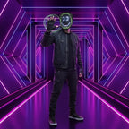 Halloween Mask LED Full Face Costume Party Mask