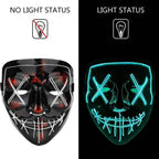 Halloween Mask LED, Light up Mask for Festival Cosplay