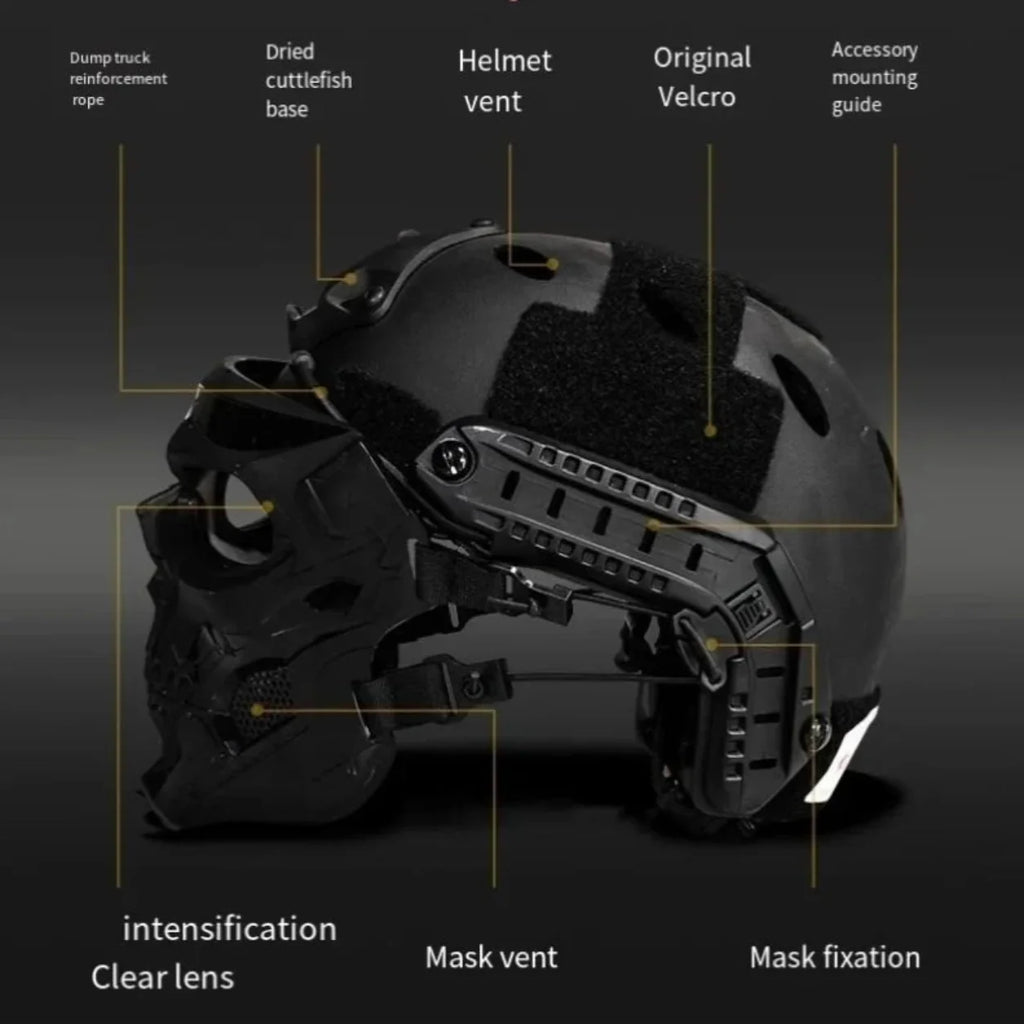 Halloween Mask Skull Tactical Helmet Outdoor Gear