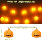 Halloween String Light Pumpkin LED Lamps Battery Powered