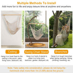 Hammock Chair Hanging Rope Seat