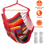Hammock Hanging Chair Canvas with 2 Pillows