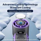 Handheld Turbo-Ventilator with Semiconductor Cooling for Instant Coolness