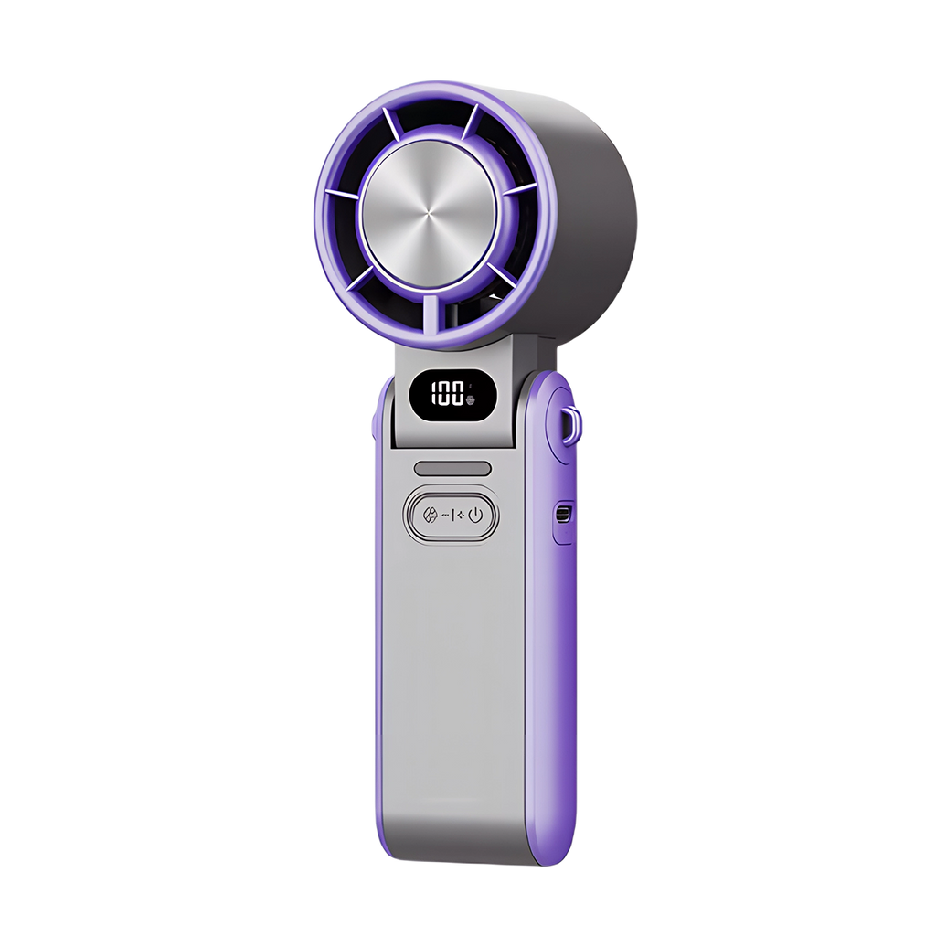 Handheld Turbo-Ventilator with Semiconductor Cooling for Instant Coolness