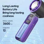 Handheld Turbo-Ventilator with Semiconductor Cooling for Instant Coolness