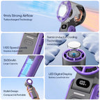 Handheld Turbo-Ventilator with Semiconductor Cooling for Instant Coolness