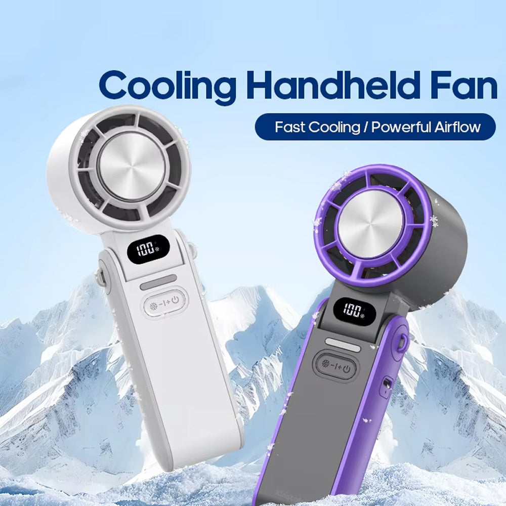 Handheld Turbo-Ventilator with Semiconductor Cooling for Instant Coolness
