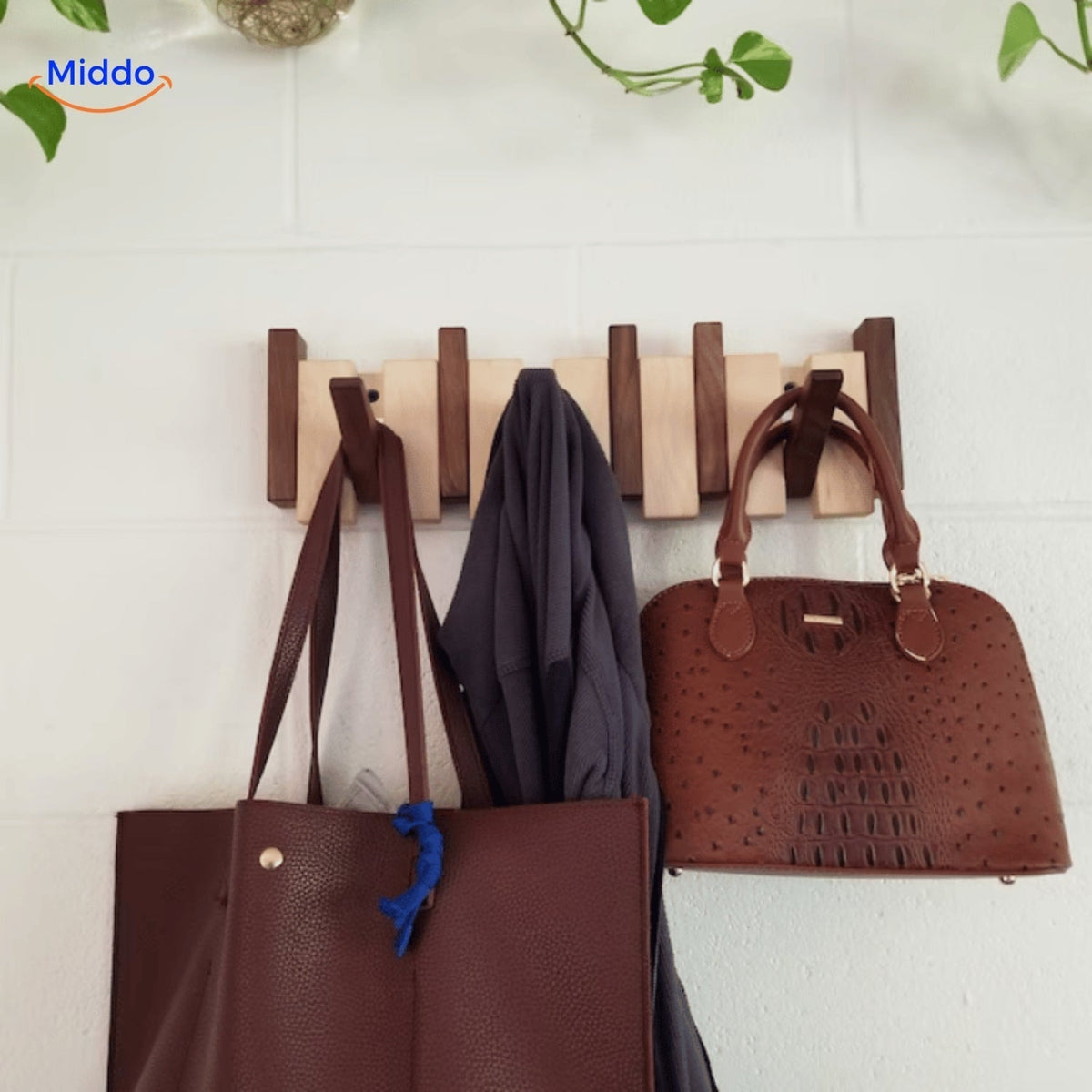 Wooden Piano Style Wall Hook | Handmade Organizer