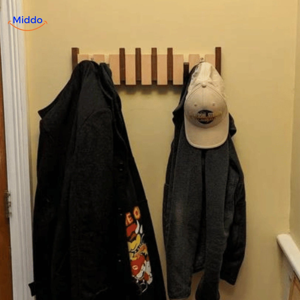 Wooden Piano Style Wall Hook | Handmade Organizer