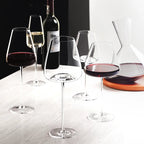 Handmade Wine and Champagne Glasses Set with Refined Design