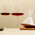 Handmade Wine and Champagne Glasses Set with Refined Design