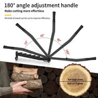 Hanging Carbon Steel Firewood Chopping Machine - Portable Wall Mounted Wood Kindling Splitter