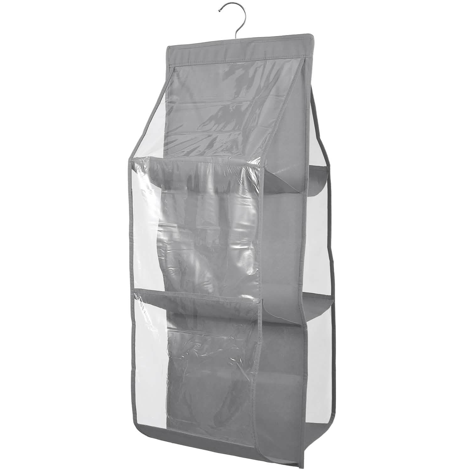 Hanging HandBag Organizer with 6 Pockets Closet Purse Storage