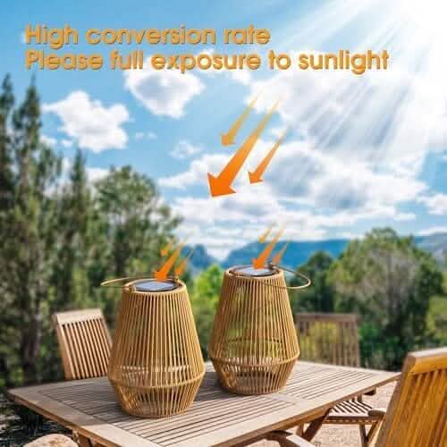 Hanging Solar Woven Lantern Solar Lamp Lights Decoration