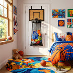 Hanging Storage Organizer | Basketball Hoop Design | For Laundry & Toys