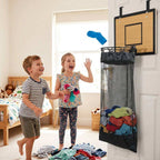 Hanging Storage Organizer | Basketball Hoop Design | For Laundry & Toys
