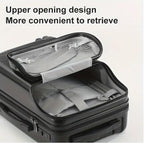Carry-On Luggage with Drink Holder, USB, and TSA Lock