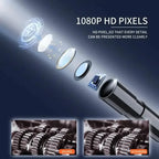 HD 1080P Borescope with 4.3" LCD Screen - Waterproof, Rechargeable Endoscope Camera
