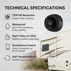 HD Wireless Backup Camera for RVs, Trailers and Trucks with Night Vision