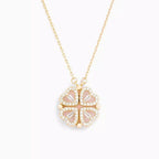 Heart Necklace | Convertible Pendant | Sparkling Lucky Motif Eye-Catcher