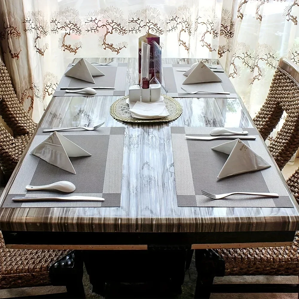 Heat-Resistant PVC Placemats - Washable & Non-Slip Table Mats