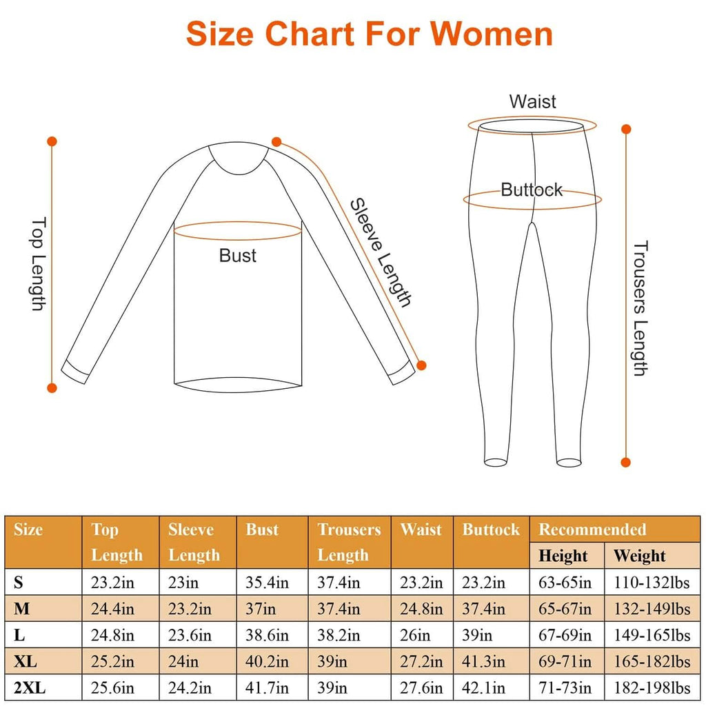 Heated Underwear Long Shirt and Pants Set
