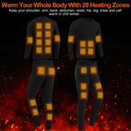 Heated Underwear Long Shirt and Pants Set