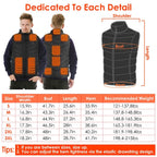 Heated Vest Electric USB Jacket with 3 Temperature Levels