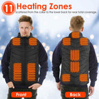 Heated Vest Electric USB Jacket with 3 Temperature Levels