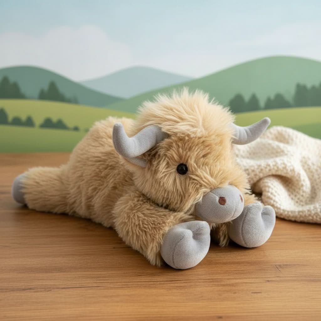 Highland Cow Plush Toy: Ultra-Soft & Rustic Charm