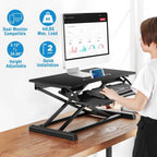 Height Adjustable Standing Desk Converter Workstation