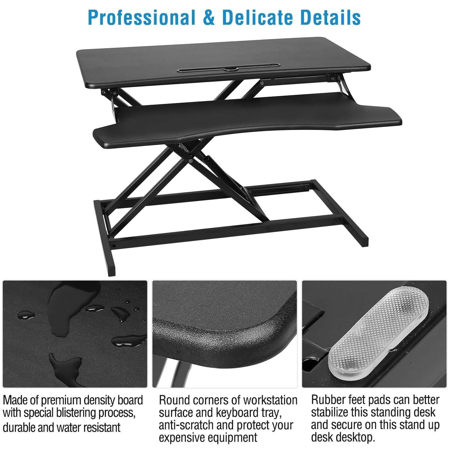 Height Adjustable Standing Desk Converter Workstation