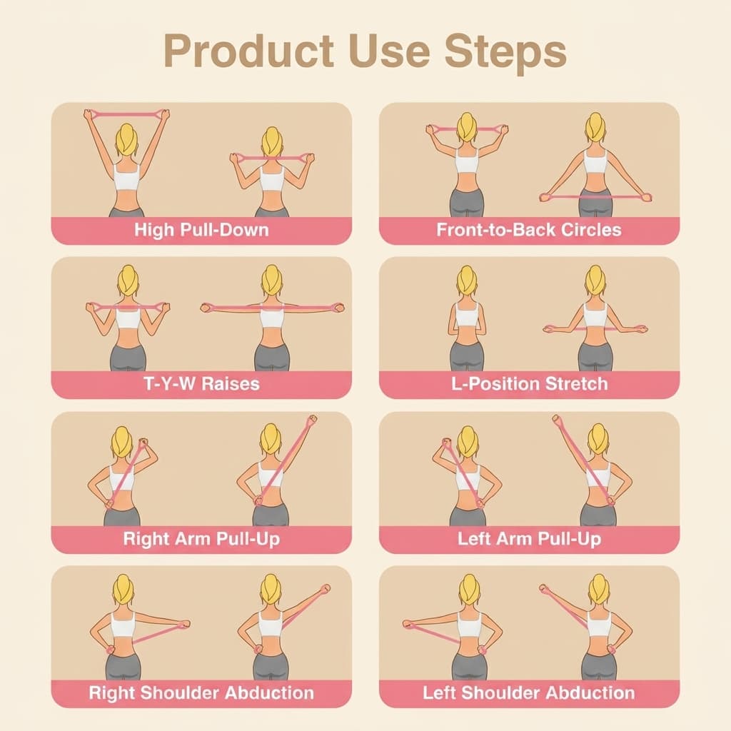 Silicone Figure 8 Resistance Exercise Bands