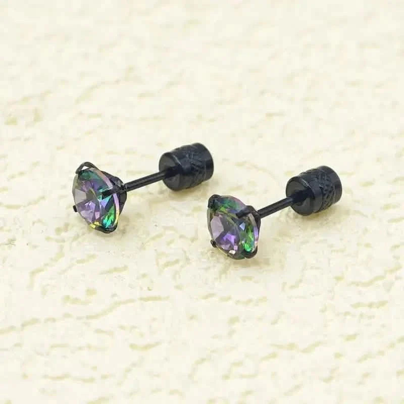 High-End Synthetic Zirconia Earrings